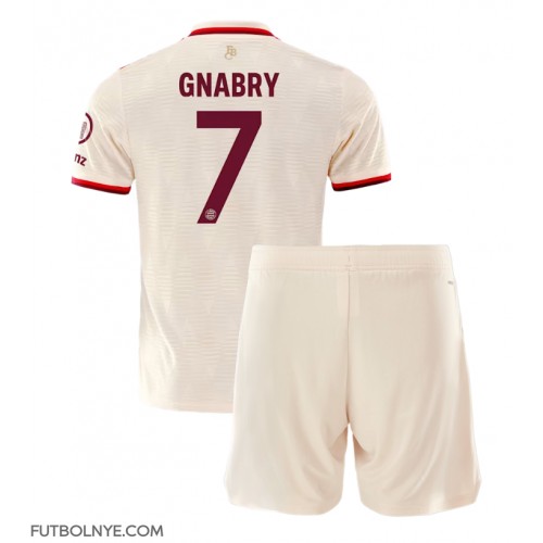 Camiseta Bayern Munich Serge Gnabry #7 Tercera Equipación para niños 2024-25 manga corta (+ pantalones cortos)